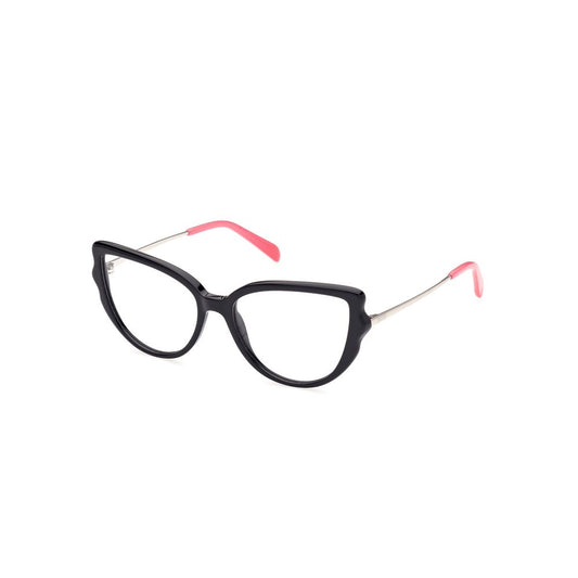 Emilio Pucci Schwarze Acetat-Brille (Gestell)