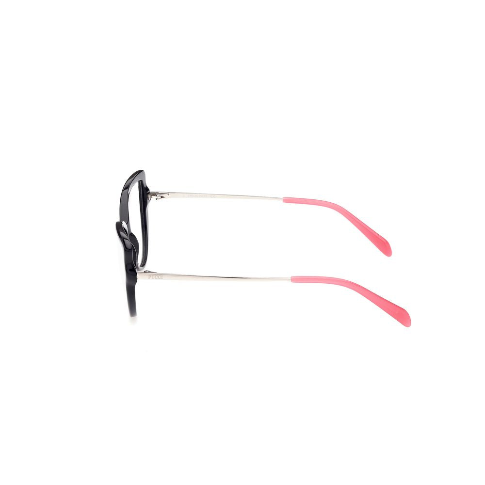 Emilio Pucci Schwarze Acetat-Brille (Gestell)