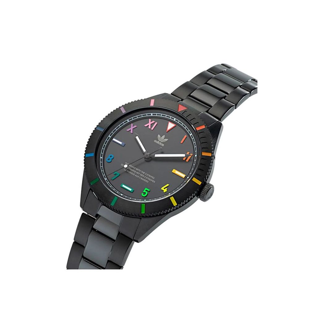 Adidas Black Stainless Steel Dress Watch