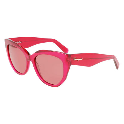 Ferragamo – Rote Acetat-Sonnenbrille