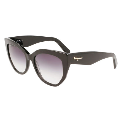 Ferragamo – Schwarze Acetat-Sonnenbrille
