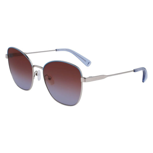 Longchamp Sonnenbrille aus grauem Metall