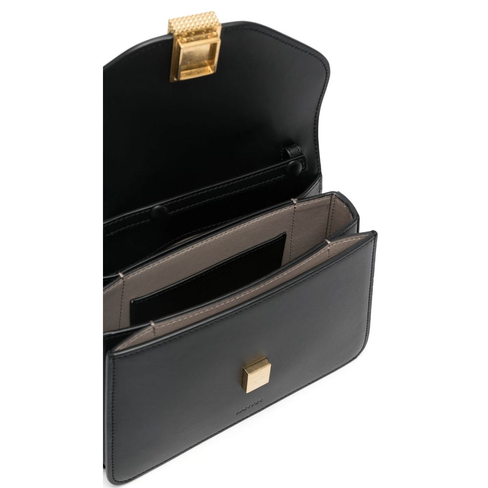 Lanvin Schwarze Lederhandtasche