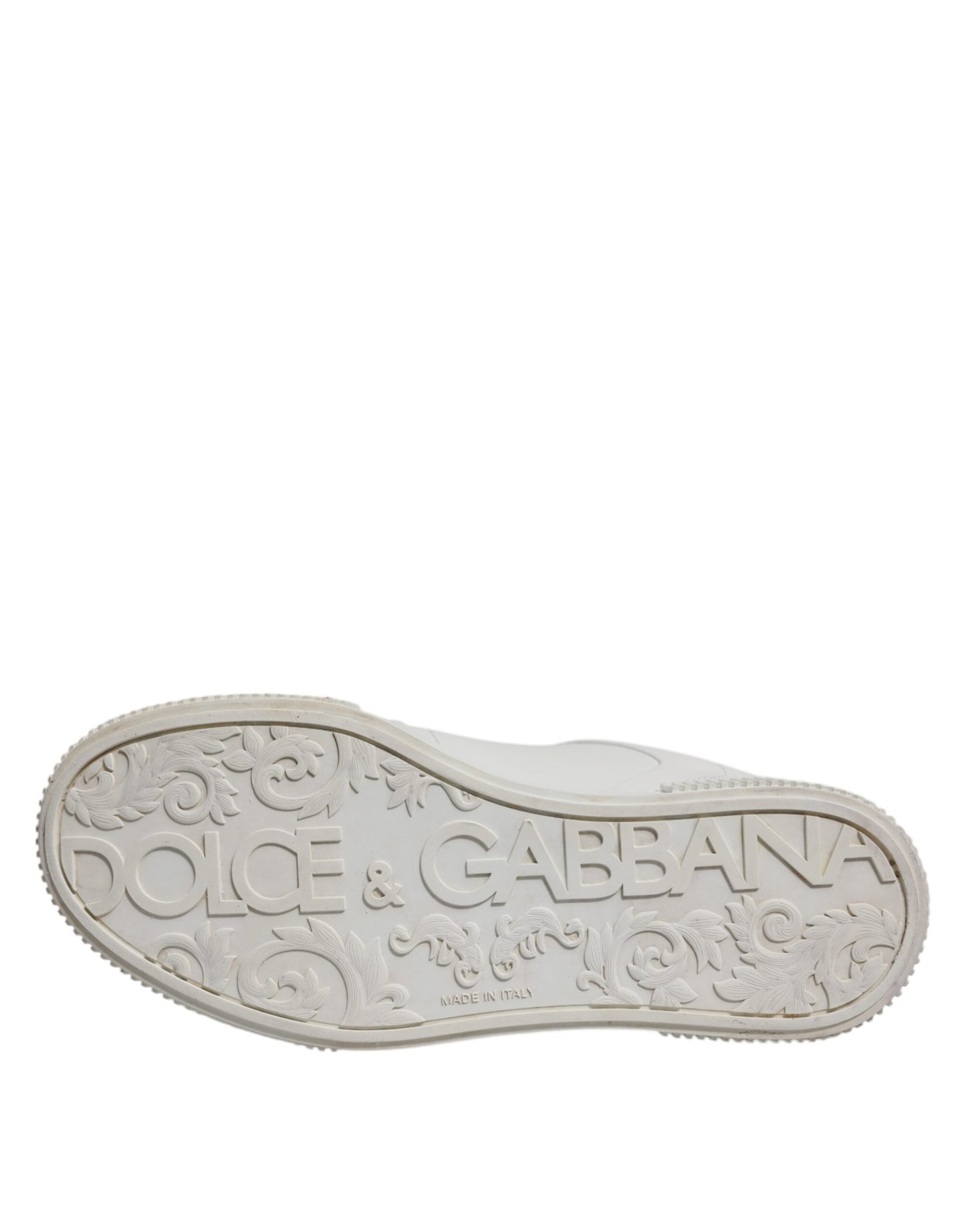 Dolce &amp; Gabbana Weiße Miami Leder Low Top Sneakers Schuhe