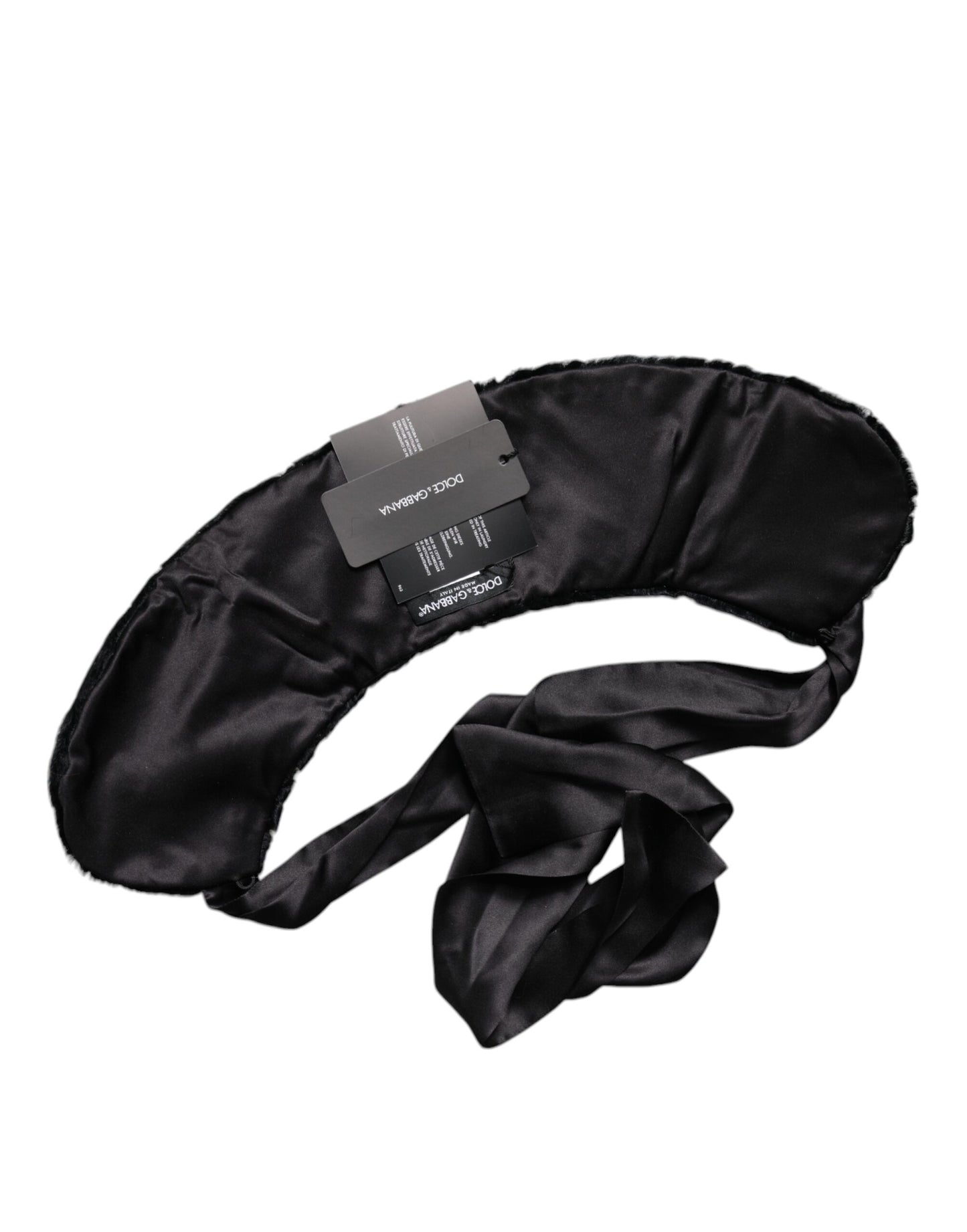 Dolce &amp; Gabbana Schwarzer Lammfell-Halswärmer für Damen, Winterschal