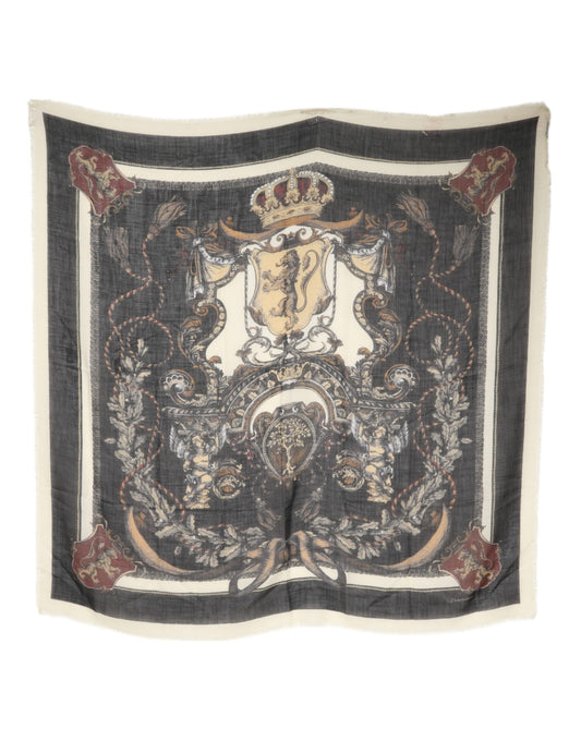 Dolce &amp; Gabbana – Mehrfarbig bedruckter Foulard-Schal aus Kaschmir