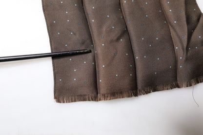 Dolce &amp; Gabbana Brauner Fantasy-Schal aus Seide zum Umwickeln