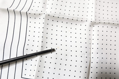 Dolce &amp; Gabbana – Quadratisches Taschentuch mit weißen Punkten