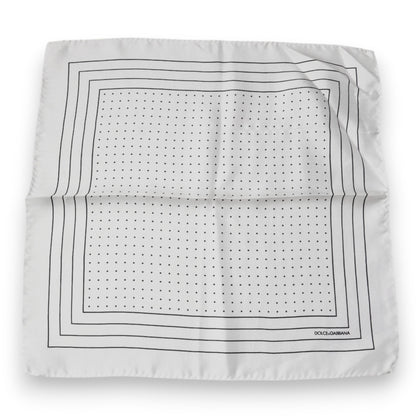 Dolce &amp; Gabbana – Quadratisches Taschentuch mit weißen Punkten