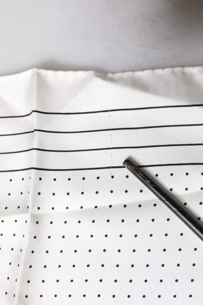 Dolce &amp; Gabbana – Quadratisches Taschentuch mit weißen Punkten