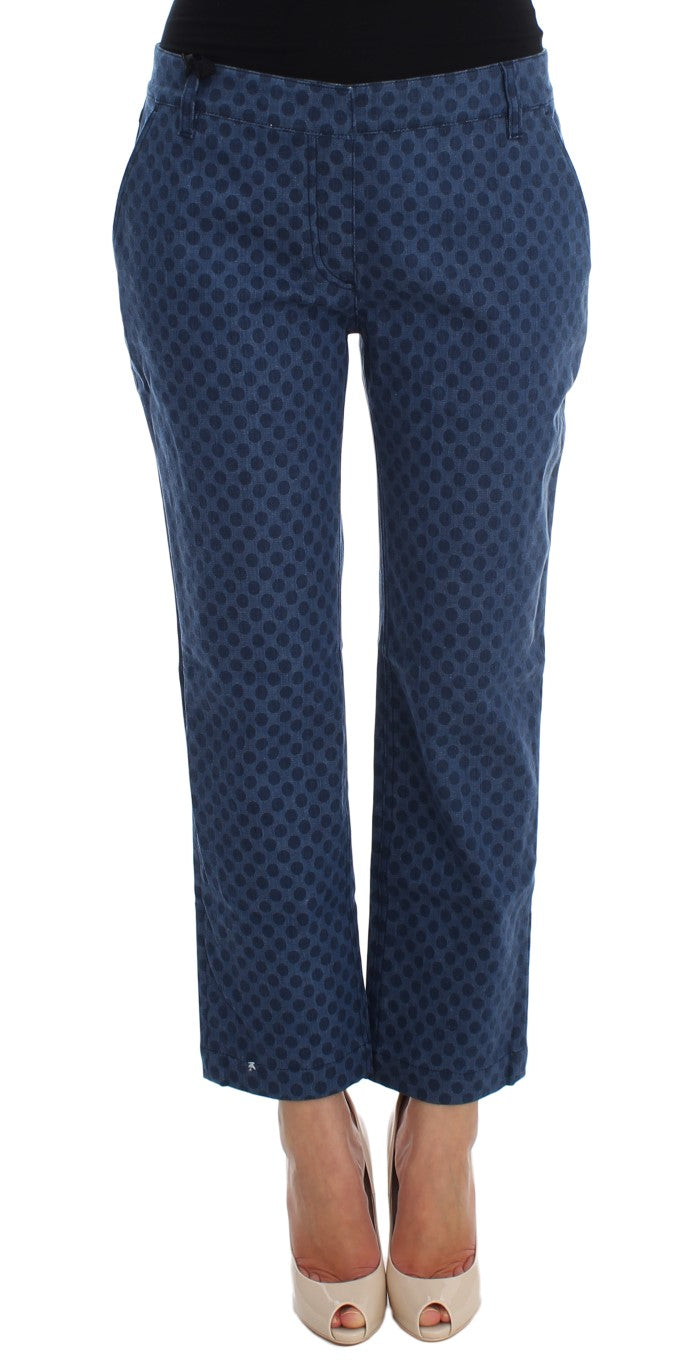 Dolce &amp; Gabbana – Stretch-Caprijeans mit Polka-Punkten