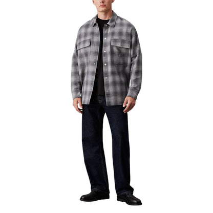 Calvin Klein Jeans – Weißes Baumwollhemd