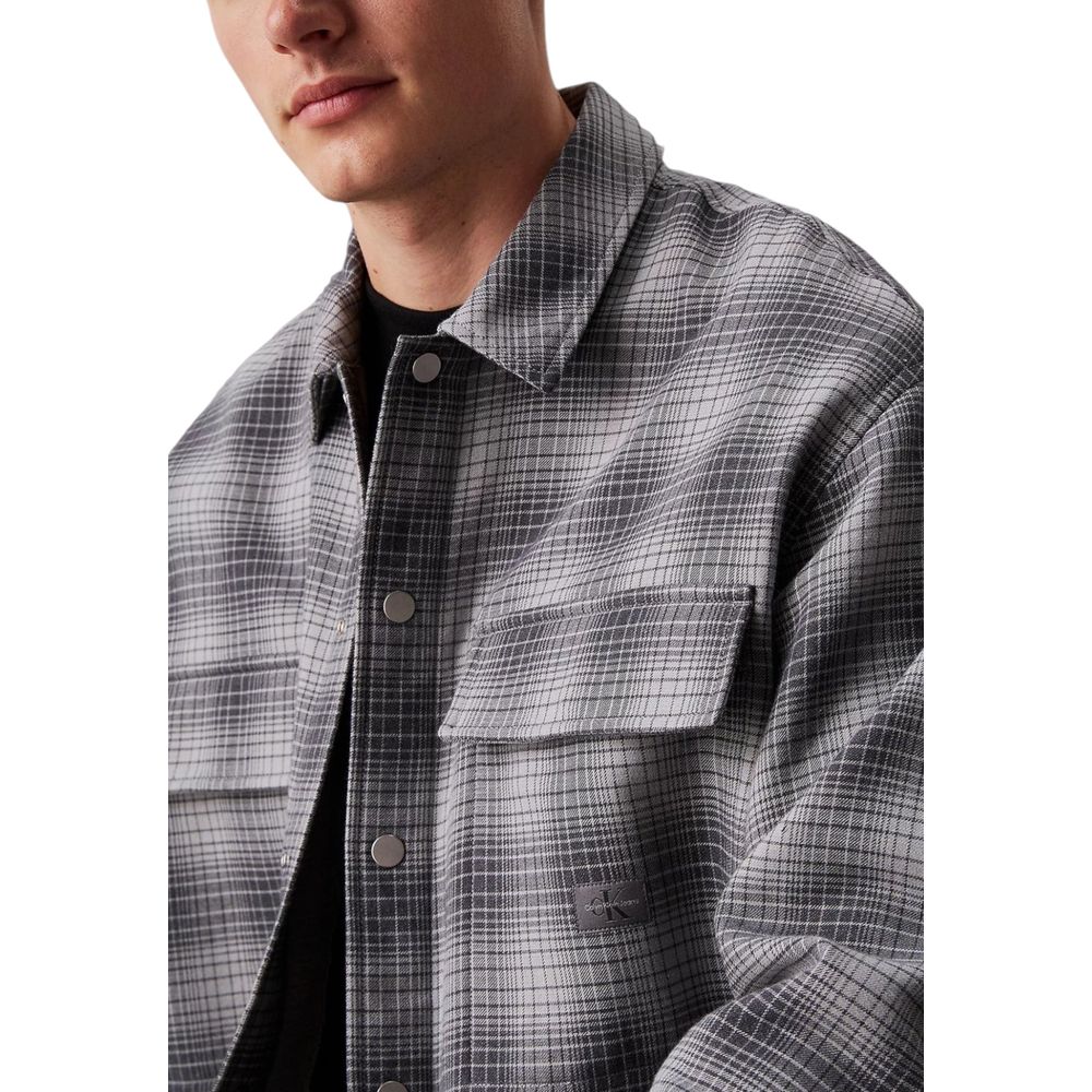 Calvin Klein Jeans – Weißes Baumwollhemd