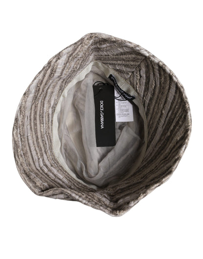 Dolce &amp; Gabbana – Fischerkappe aus Baumwolle mit mehrfarbigen Streifen