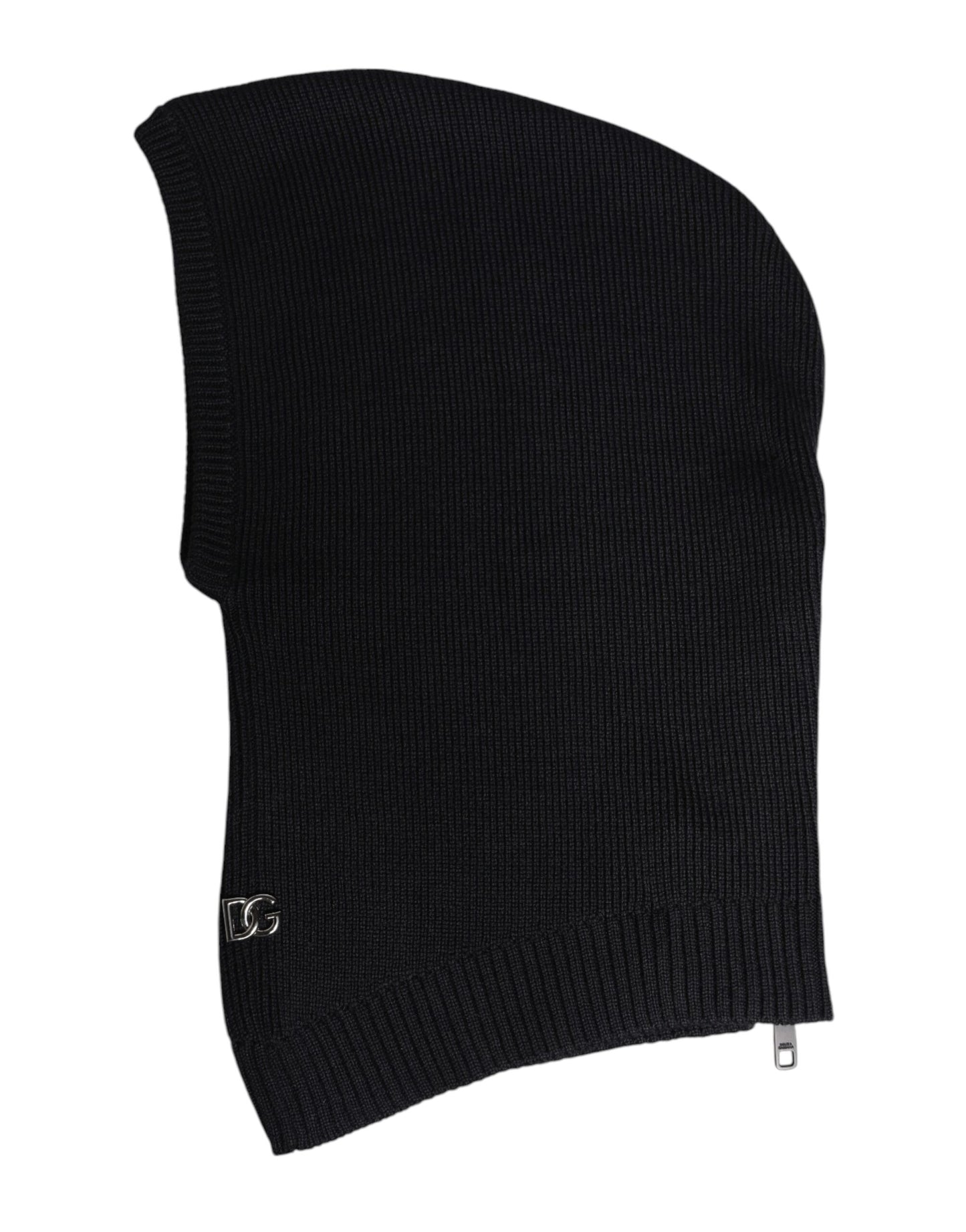 Dolce &amp; Gabbana Balaclava-Mütze aus schwarzer Wolle für den ganzen Kopf
