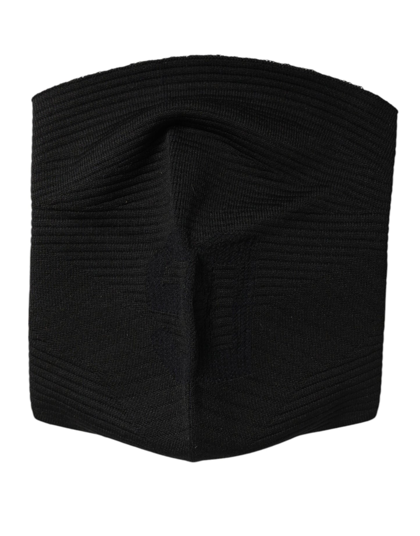 Dolce &amp; Gabbana – Schwarze Strick-Skimaske aus Nylon