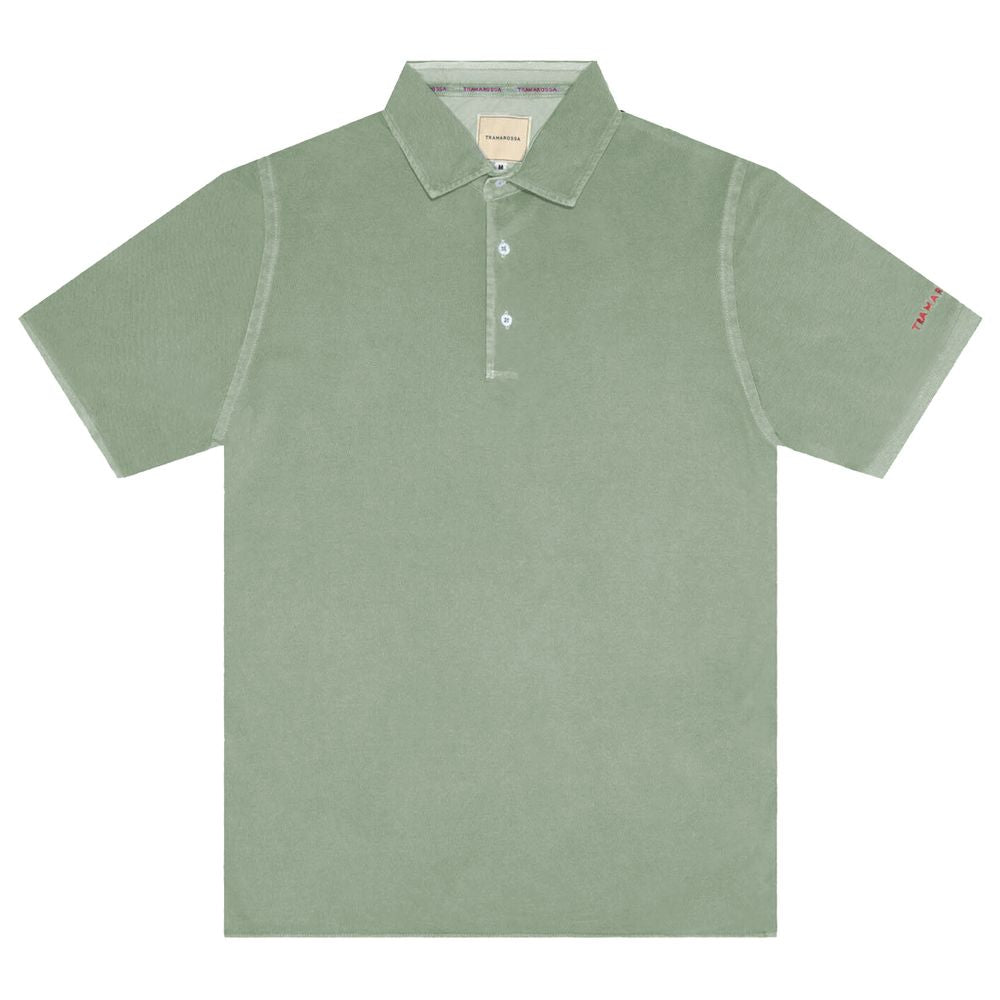 Tramarossa-Poloshirt aus grüner Baumwolle