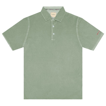 Tramarossa-Poloshirt aus grüner Baumwolle