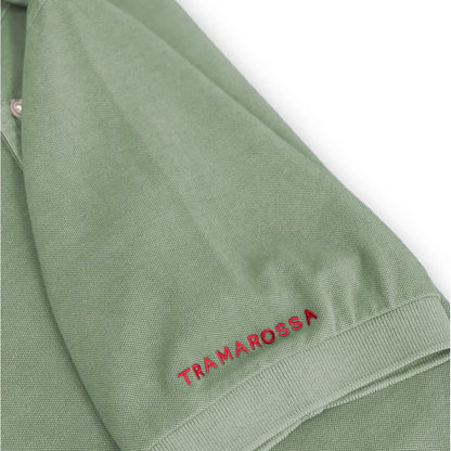 Tramarossa-Poloshirt aus grüner Baumwolle