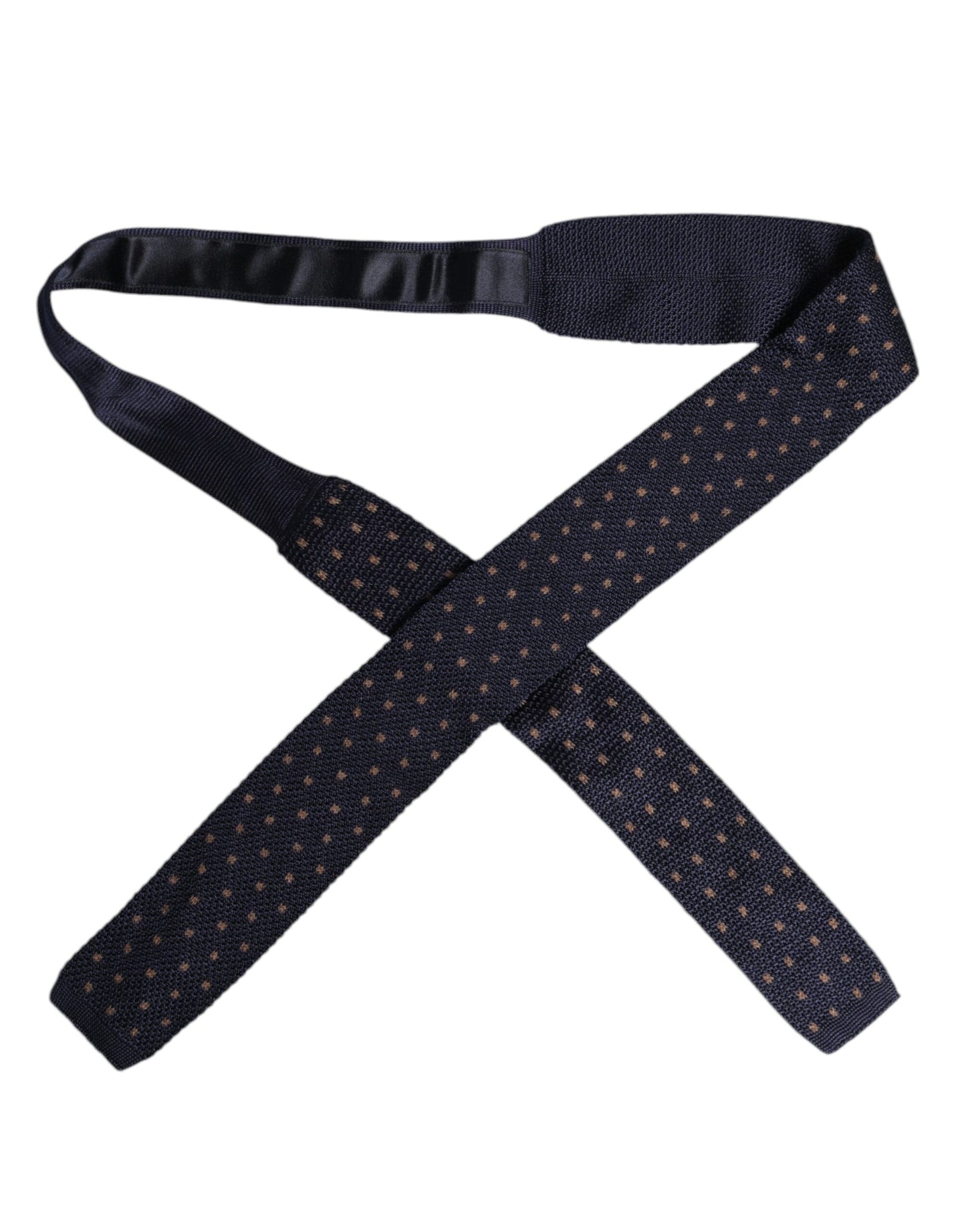 Dolce &amp; Gabbana – Verstellbare Seidenkrawatte mit blauen Punkten