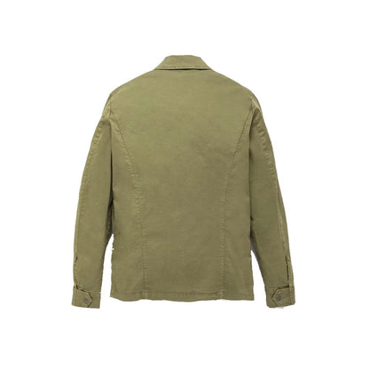 Refrigiwear Green Cotton Men Jacket