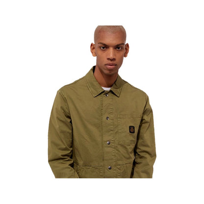 Refrigiwear Green Cotton Men Jacket