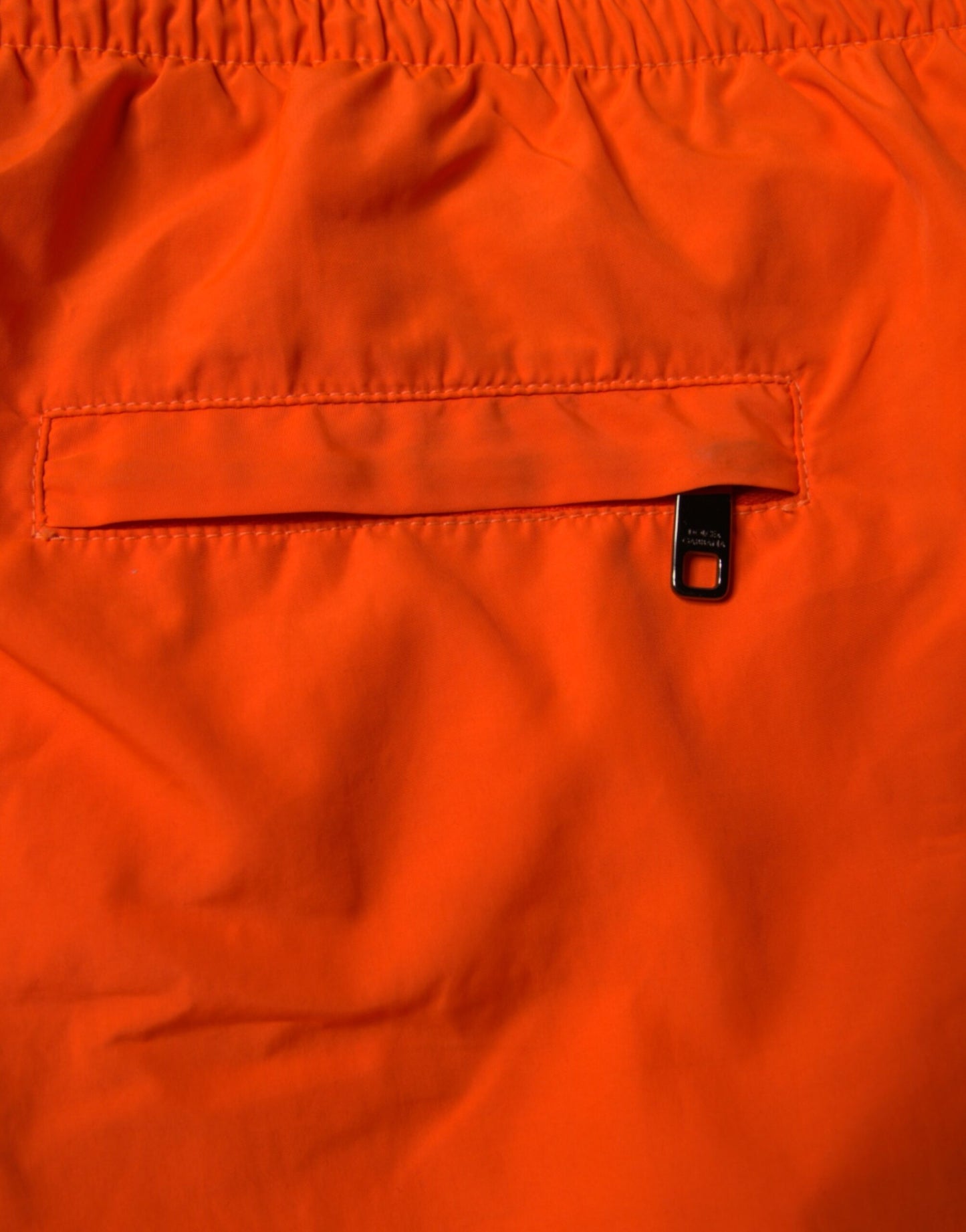 Dolce &amp; Gabbana – Orangefarbene Strandshorts aus Polyester, 2-teilige Bademode