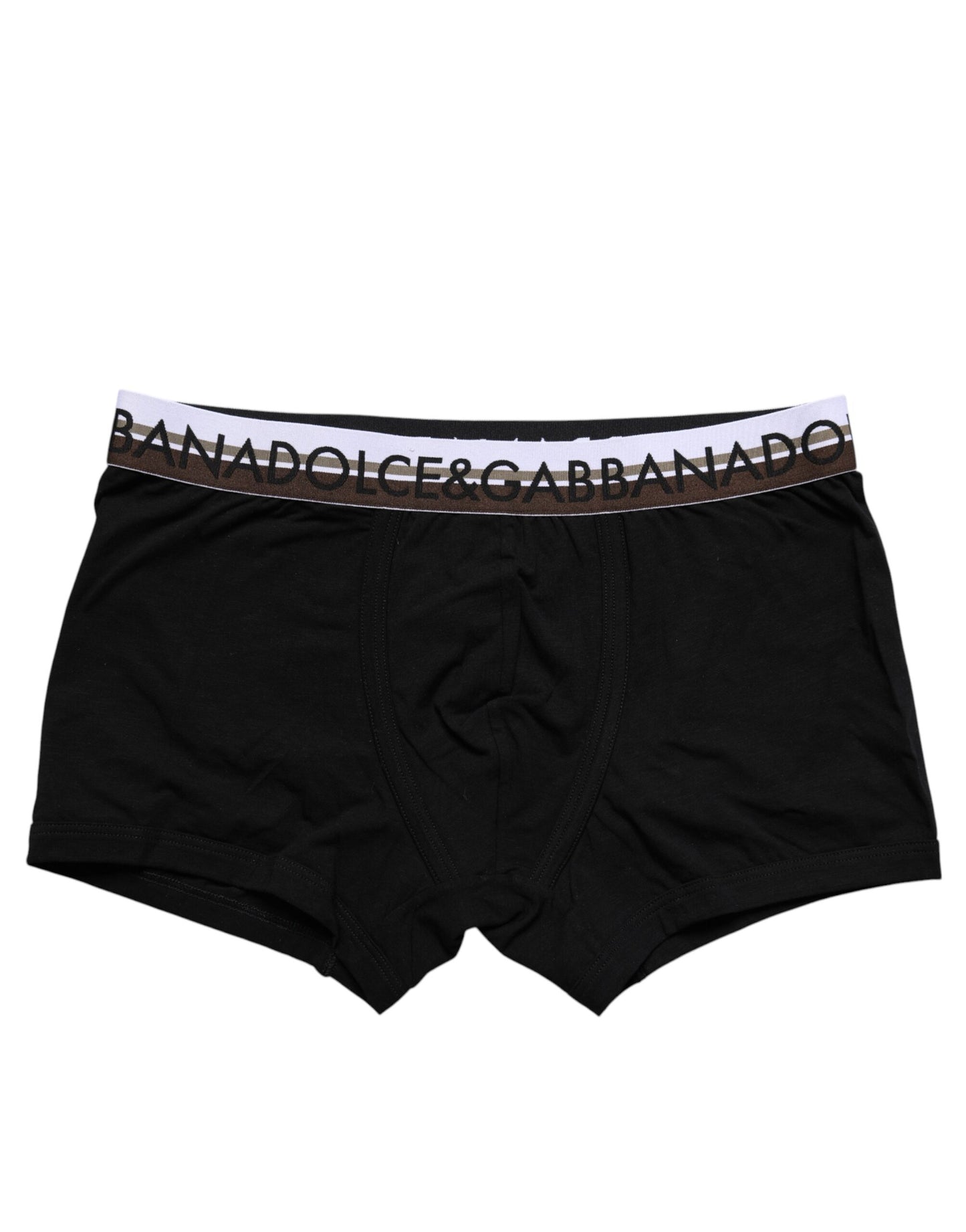 Dolce &amp; Gabbana – Schwarze Boxershorts aus Baumwollstretch in regulärer Passform