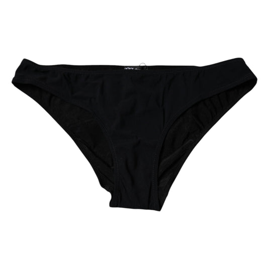 Dolce &amp; Gabbana – Schwarze Nylon-Stretch-Höschen mit mittlerer Taille
