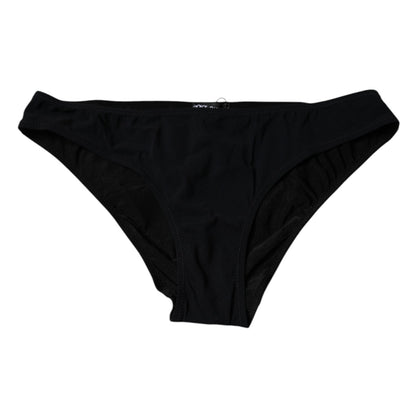 Dolce &amp; Gabbana – Schwarze Nylon-Stretch-Höschen mit mittlerer Taille