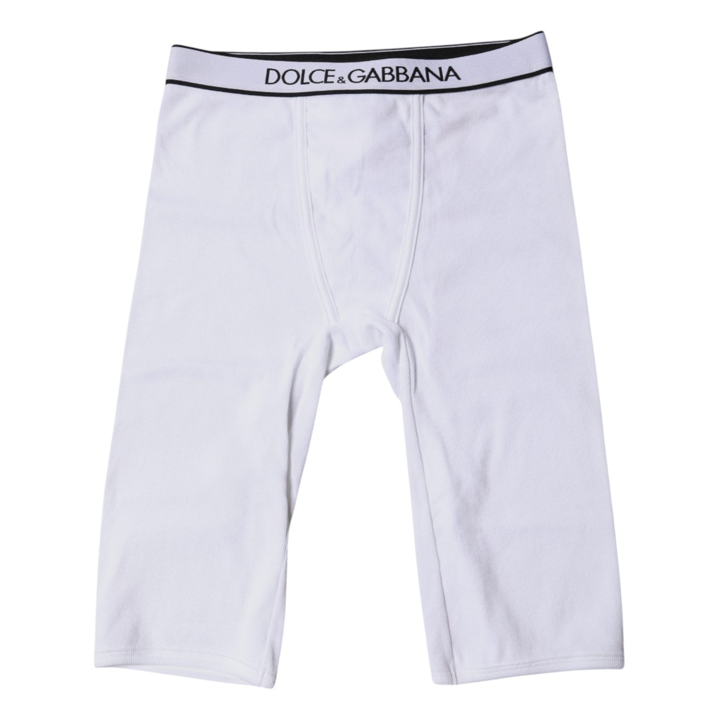 Dolce &amp; Gabbana – Kurze Strumpfhose aus Baumwolle mit weißem Logo