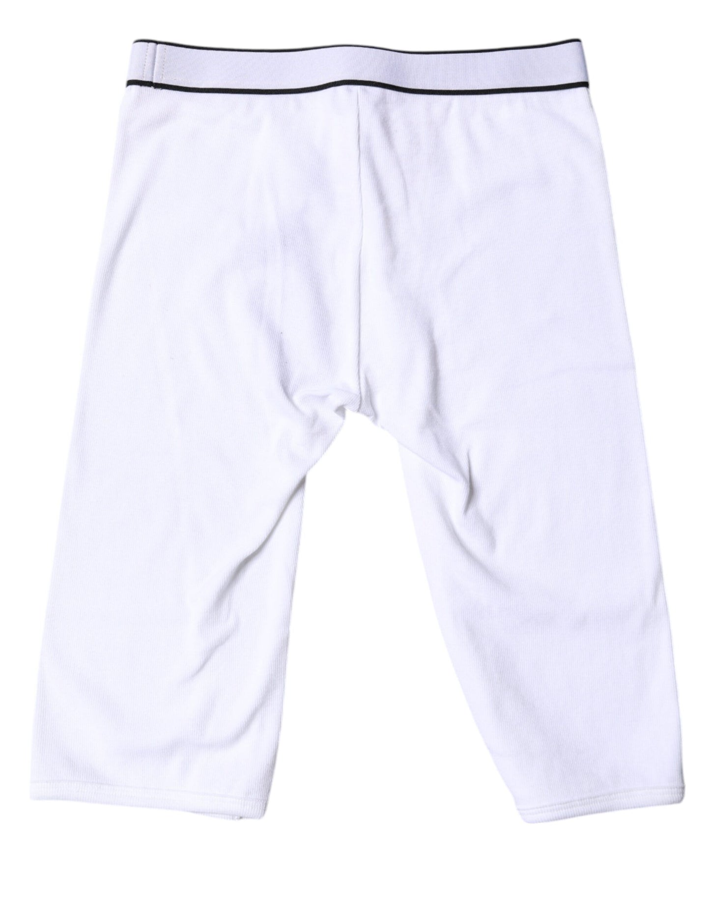 Dolce &amp; Gabbana – Kurze Strumpfhose aus Baumwolle mit weißem Logo
