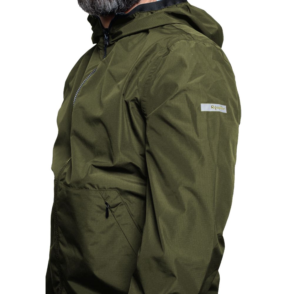 Refrigiwear Green Nylon Men's Reversible Jacket