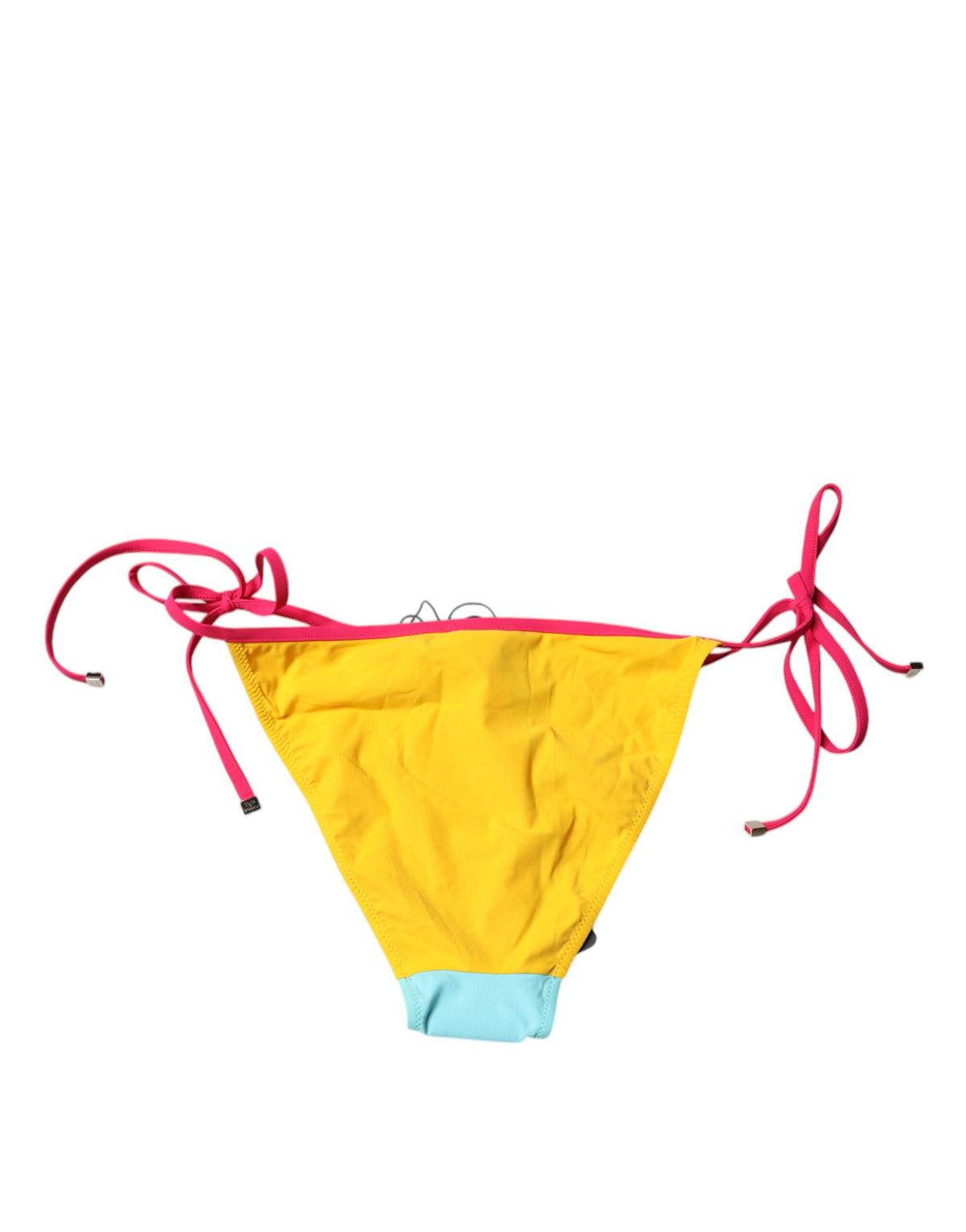 Dolce &amp; Gabbana Mehrfarbiger Badeanzug mit Logo, Bikinihose, Bademode