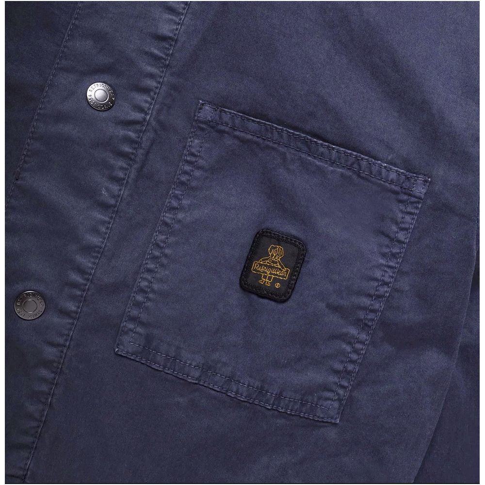 Refrigiwear Blue Cotton Men Jacket