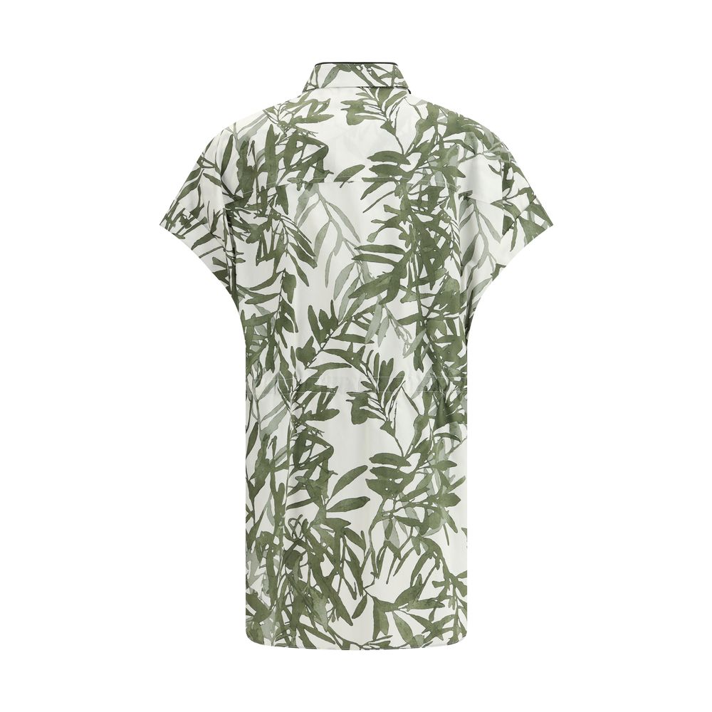 Brunello Cucinelli Baumwollhemd mit Mehrfarbenmuster