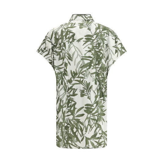 Brunello Cucinelli Baumwollhemd mit Mehrfarbenmuster