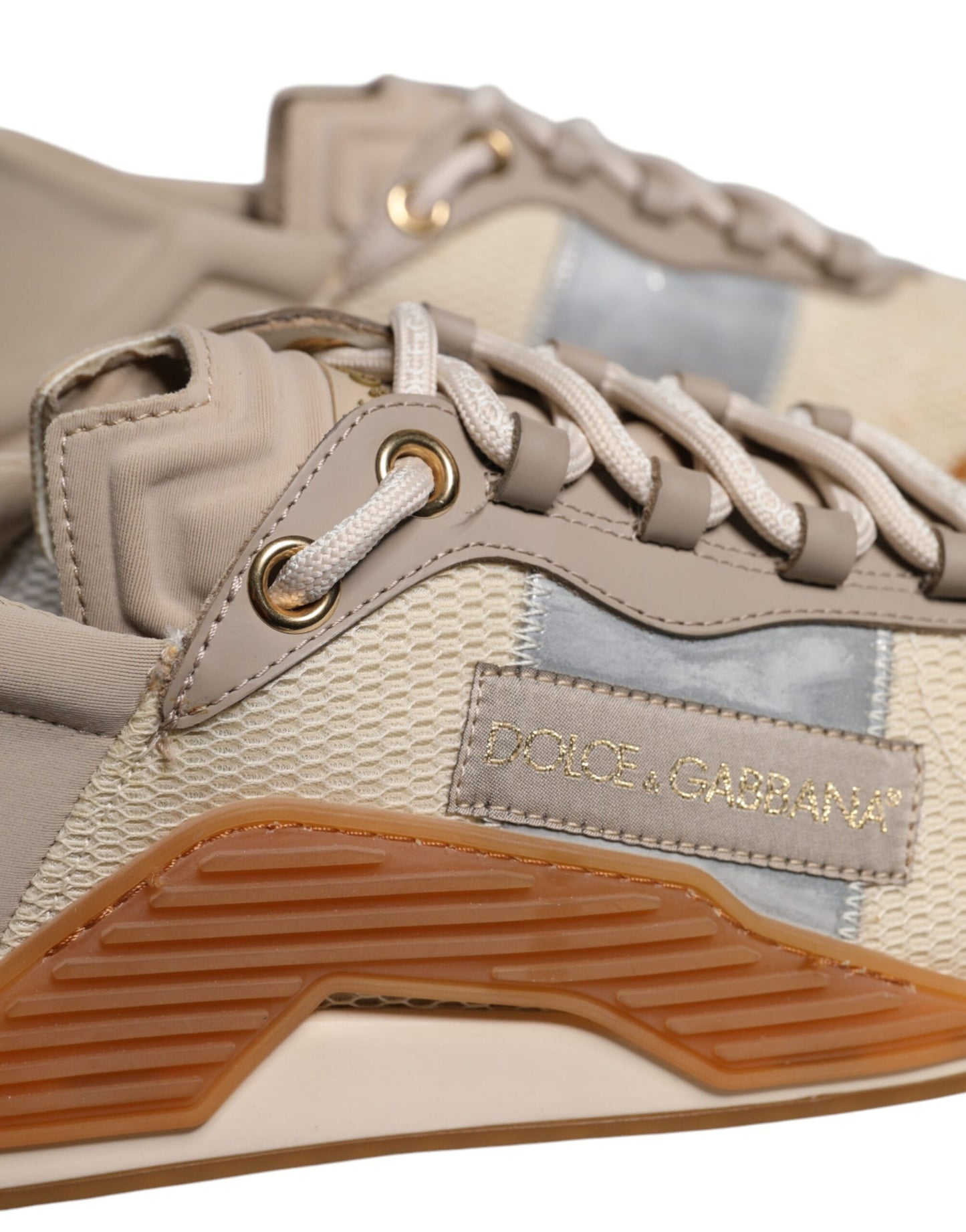 Dolce & Gabbana Multicolor Lace Up Low Top NS1 Sneakers Shoes