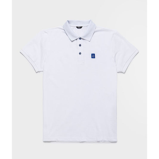 Refrigiwear White Cotton Polo Shirt
