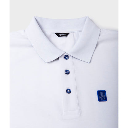Refrigiwear White Cotton Polo Shirt