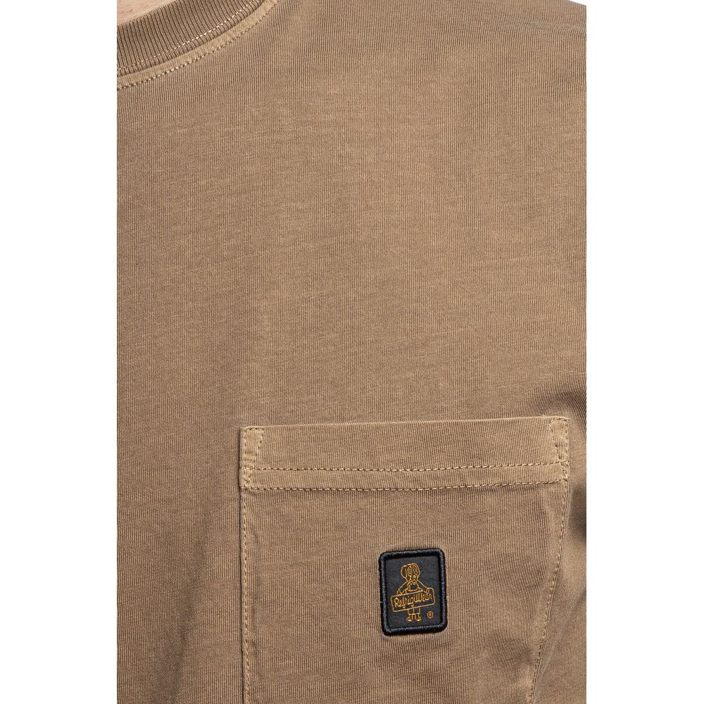 Refrigiwear Brown Cotton T-Shirt