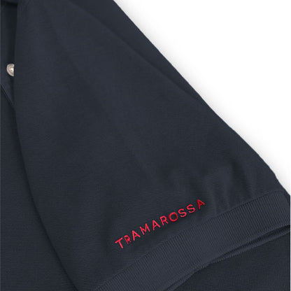 Tramarossa-Poloshirt aus blauer Baumwolle