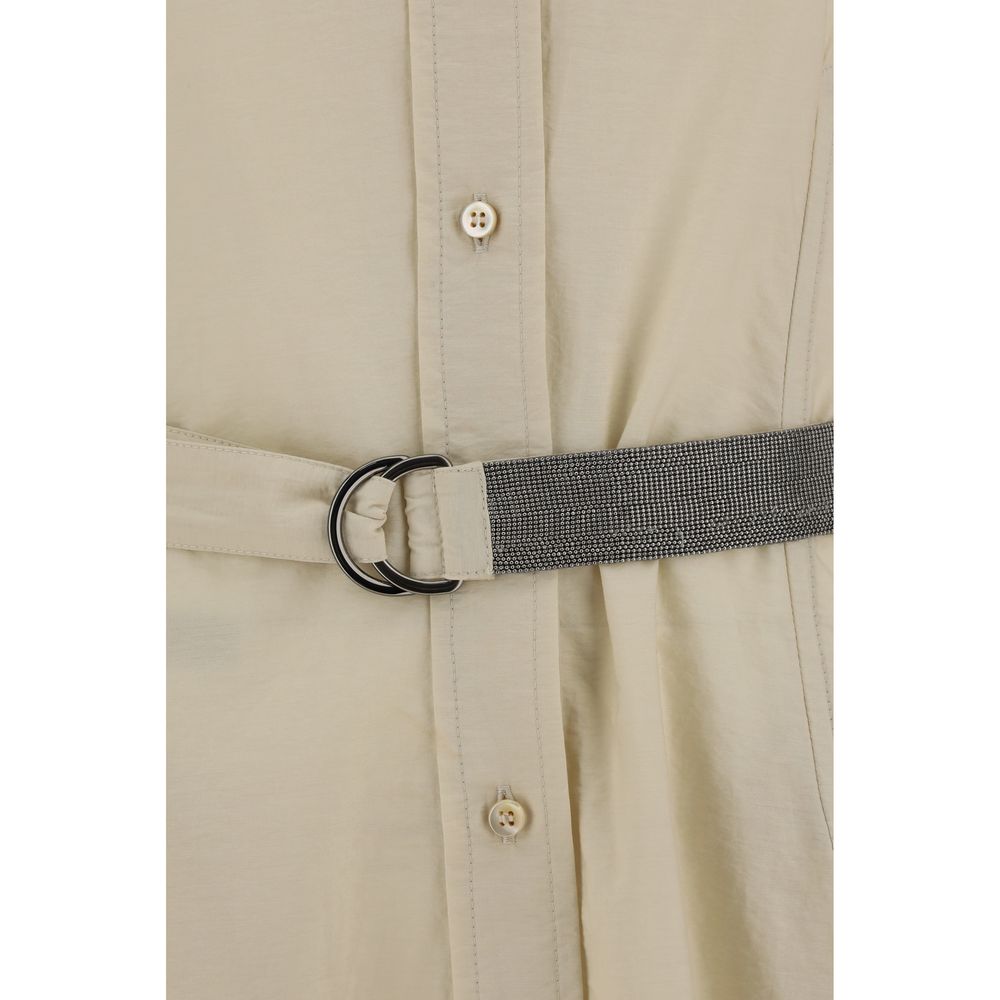 Langes Kleid aus Baumwolle von Brunello Cucinelli