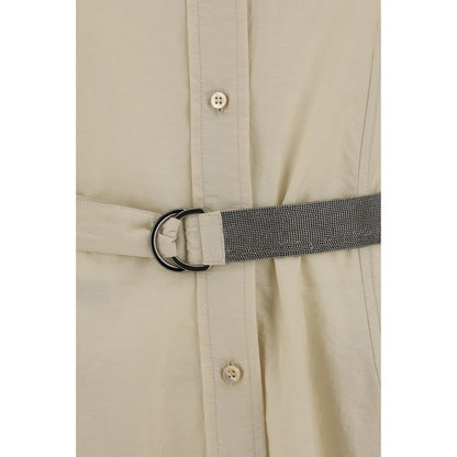 Langes Kleid aus Baumwolle von Brunello Cucinelli