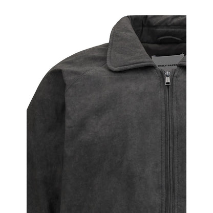 Daily Paper Graue Baumwoll-Bomberjacke
