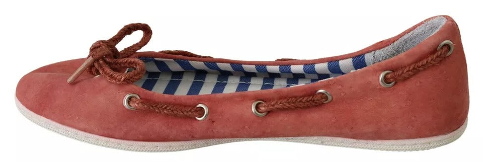 Pantofola D'Oro – Flache Slipper in Scharlachrot und Blau mit Streifen