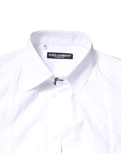 Dolce & Gabbana White Cotton Long Sleeves Formal Dress Shirt