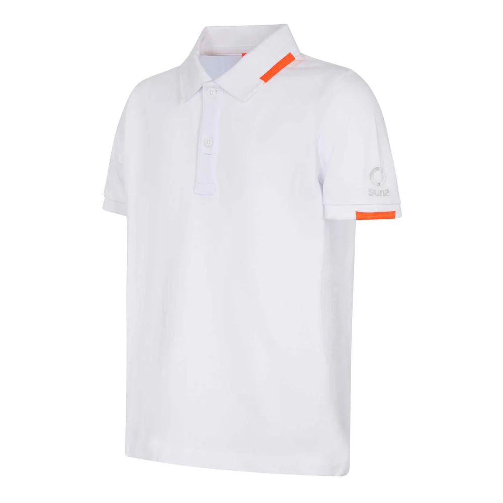 Weißes Baumwoll-Poloshirt von Suns