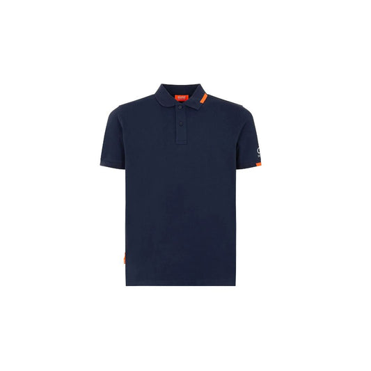 Suns – Blaues Poloshirt aus Baumwolle