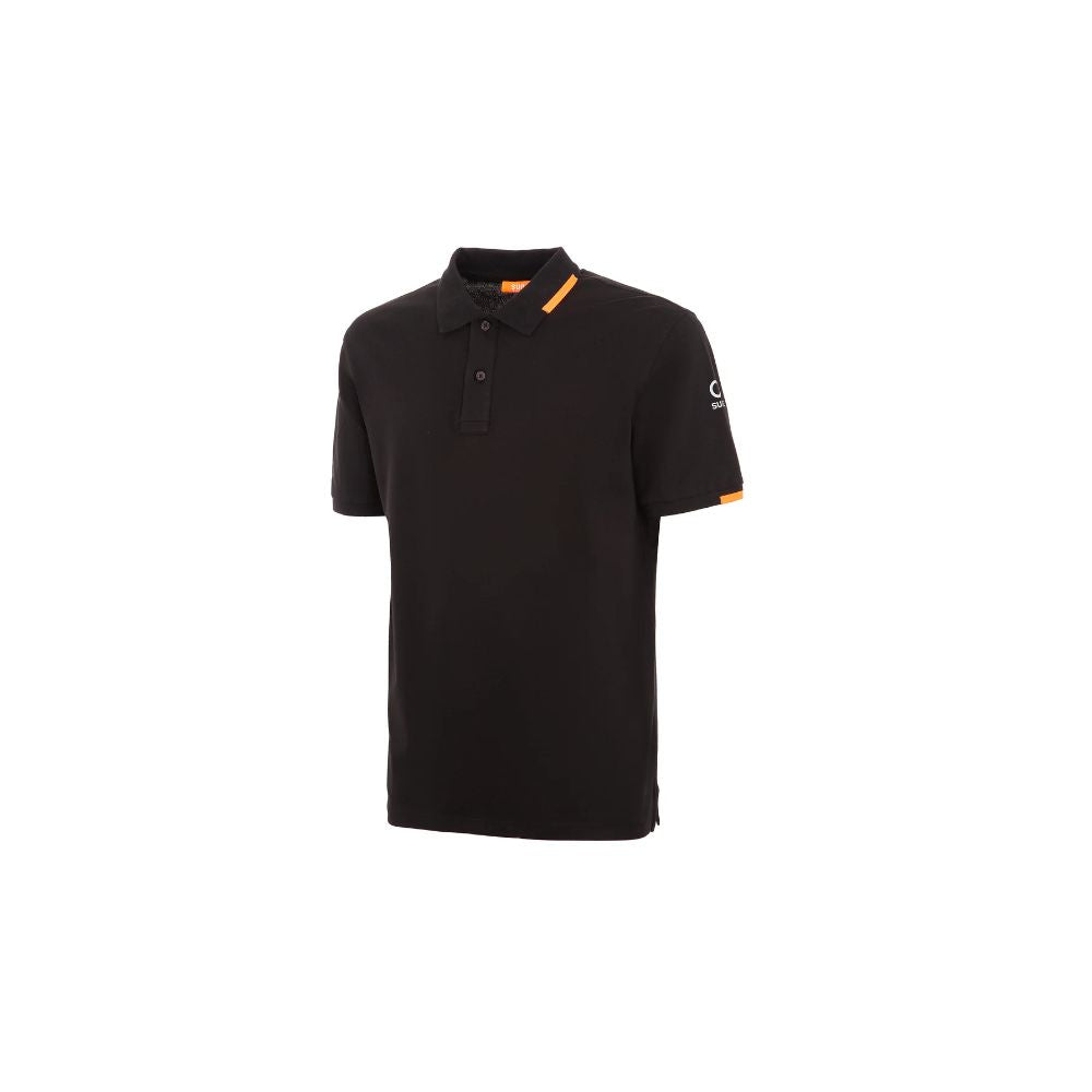 Schwarzes Poloshirt aus Baumwolle von Suns
